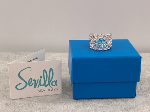 Sevilla aqua blue topaz basket - aqua,