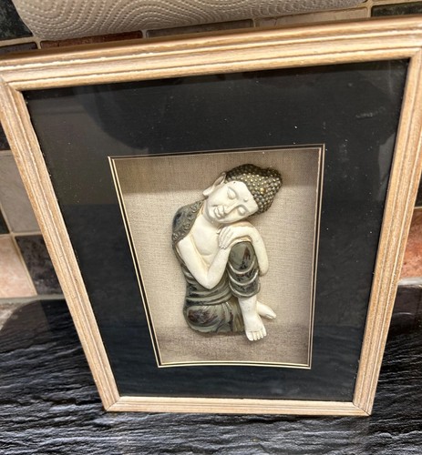 Buddha wall art framed - 3d,
