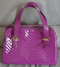 Ted Baker Kayler Women's Quilted Patent Leather Look Pink Handbag