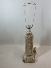 Vintage Marble Table Lamp Rustic Design Heavy Piece Homeware