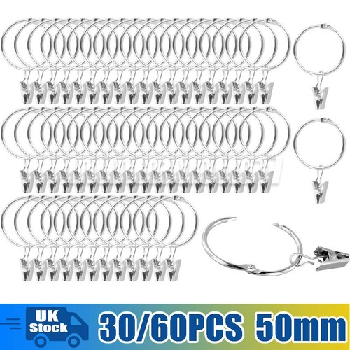 60x metal curtain rings - curtain,
