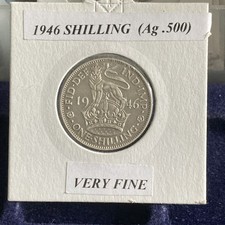 1946 One Shillings George VI Coin In Very Fine