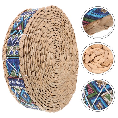 Woven floor pillow chair - woven,