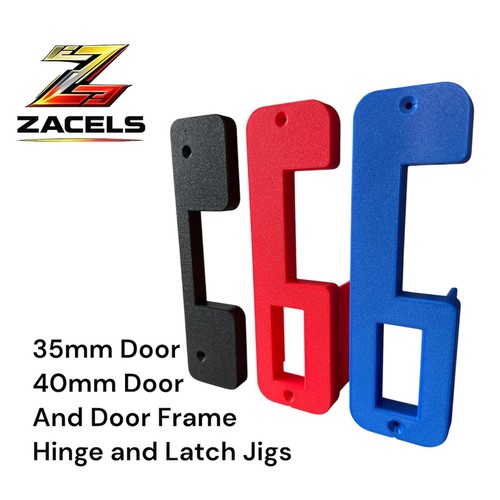 Door hinge and latch - and,