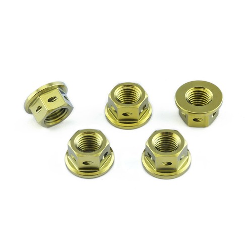 Titanium sprocket nuts m10 - nuts,
