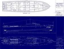 HIGGINS PT BOAT BLUEPRINT