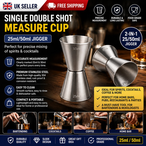 Measure cup 25ml 50ml - measure, 25ml/50ml