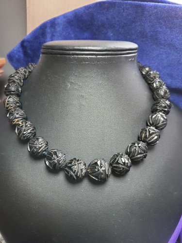 Antique victorian whitby jet - antique,