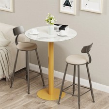 High Gloss Pub Bar Table White
