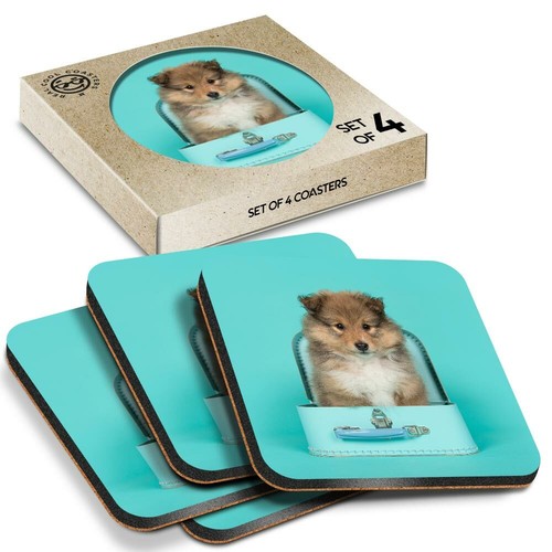 Boxed square coasters - square,