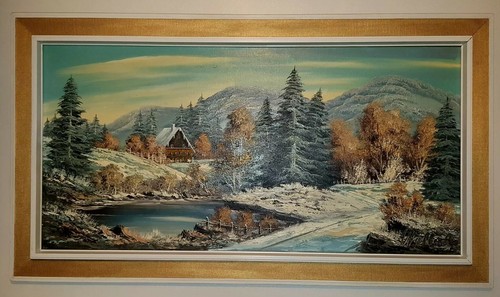 Large 114x64cm original - 114x64cm, oil