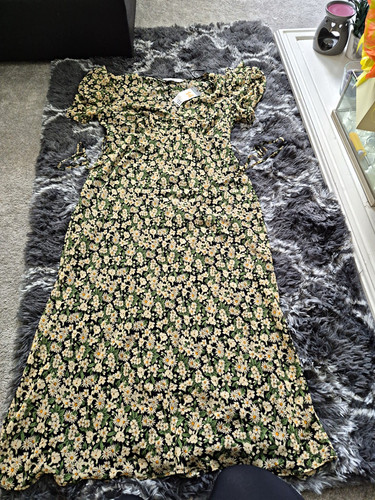 Primark black floral chiffon - floral,