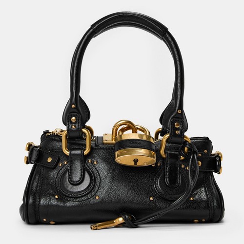 Chloe small black - black, leather