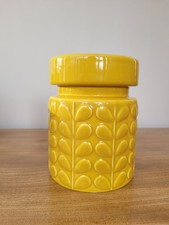 Orla Kiely **Ultra Rare One Off** Raised Stem Yellow Vase