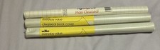 X3 Rolls Of Plain Clearseal Book Cover  (300 x 1000mm approx)