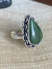 Bohemian Green Moss Agate Ring