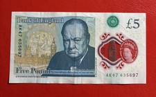£5 Note With AK47 Prefix