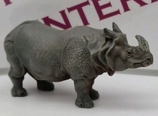 Vintage Britains 1314 Adult Rhinocerus Rhino Plastic Zoo Animal
