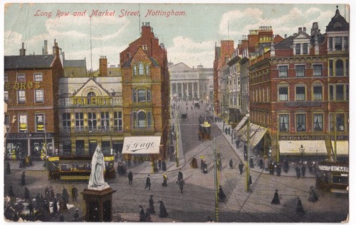 Nottingham long row market - row,