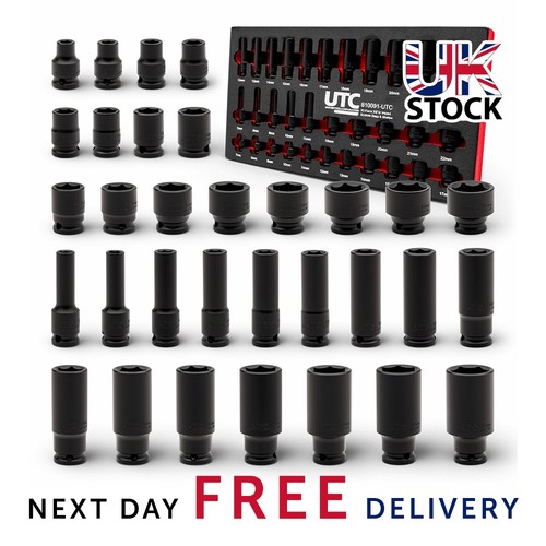 Socket set impact drive - 3/8, 32