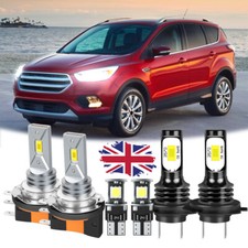 For ford kuga Mk2 Led Headlight DRL Bulbs 2012-18 Xenon White High Low Beam bulb