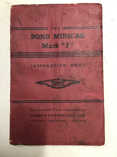 Bond minicar mark original - bond,