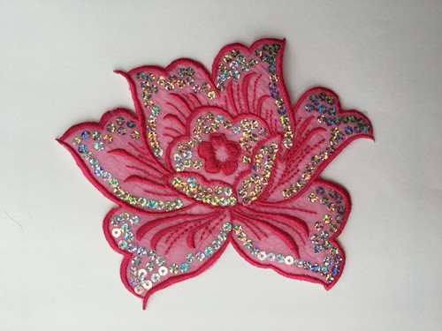 Sequined applique motif