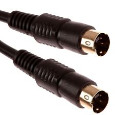 SVHS S-Video 4 Pin Mini DIN Male to Male Plug Cable Lead - 1.5m to 10m
