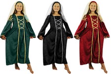 RICH TUDOR PRINCESS GIRL KIDS HISTORICAL SCHOOL BOOK DAY VICTORIAN FANCY DRESS