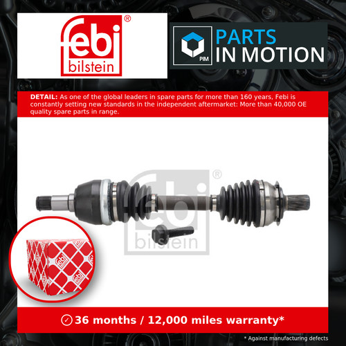 Drive shaft front left - drive,