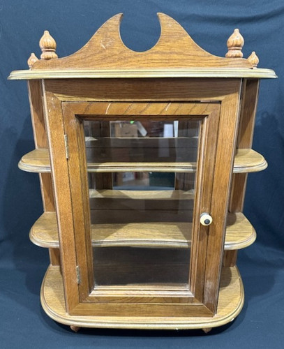 Wood curio cabinet side - wood,