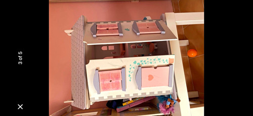 Wooden cottage doll s - wooden, 1:12