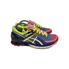 Asics Gel Kinsei 6 Sz 9us Pink Purple Yellow Sneakers Runners Shoes