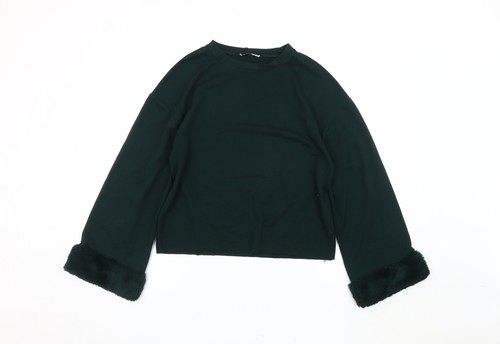 Zara women green pullover - women,