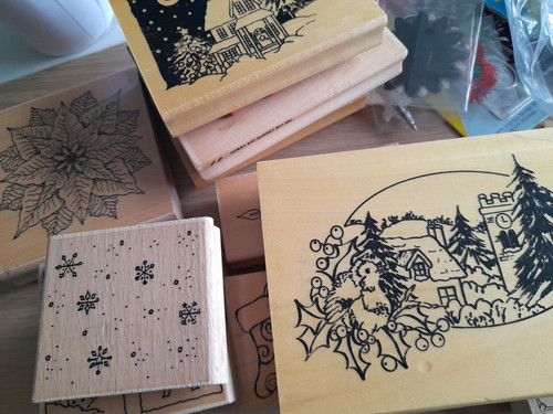 Christmas wooden mounted - christmas,