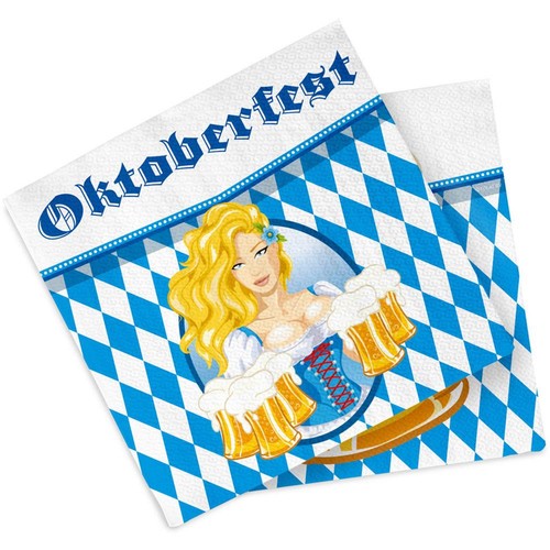 Oktoberfest beer mug napkins - oktoberfest,