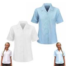 GIRLS REVERE COLLAR BLOUSES