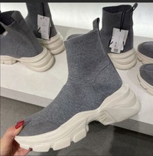 ZARA stretch knit sock sneaker