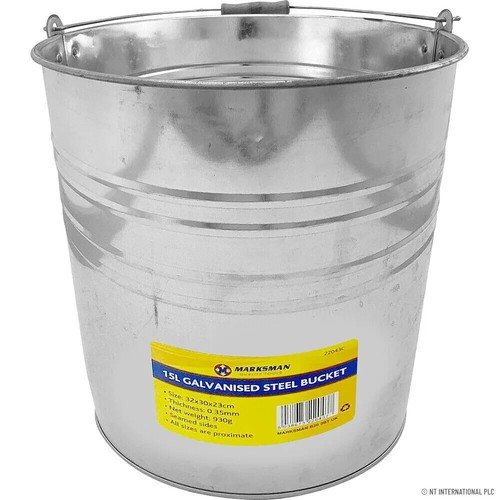 New 15l galvanised steel - new,