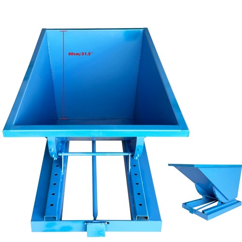 Self dumping forklift - forklift, hopper
