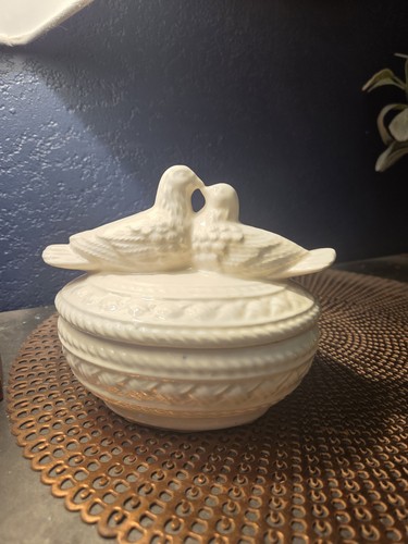 Vintage white glossy porcelain - white,