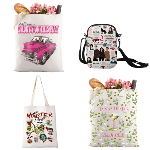 Personalised canvas tote bags - tote,