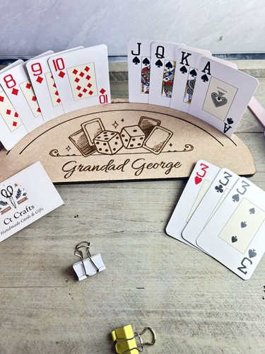 Personalised mdf playing cards - personalised,