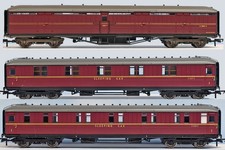 SET of 3 x Hornby BR Maroon Gresley Coaches SLEEPERS E1235 & E1237 /FULL BRAKE