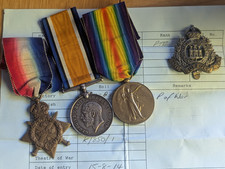 1914 "Mons" star medal trio to