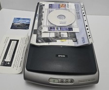 Epson Perfection 1660 Photo Flatbed Scanner with slides and paperworks