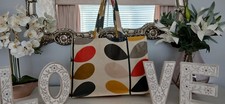 Shopping Bag Orla Kiely Multi Stem Tomato Fully Lined With Pocket 19"x13.5”x4”