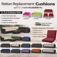 Garden Rattan Patio Cushions 2