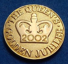 The Queens Golden Jubilee Elizabeth II 1952 - 2002. See photos for condition.