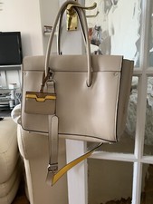 Zara Ladies Cream/Yellow Handbag In Excellent Condition Used Once (RRP £89)